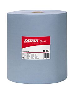 Katrin Industrieputzrolle XL 3, 3-lagig, blau, 500 Blatt, 190 m