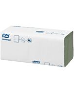 Tork Universal grün, ZZ-Falz, 1-lagig, 25 x 23 cm, 4.000 Blatt, Handtuchpapier - Pack